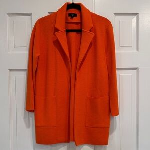 J. Crew Orange Cardigan Blazer
